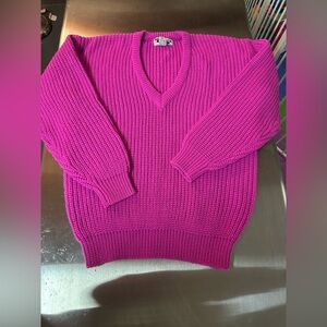 Bliss Fuchsia Knit Sweater